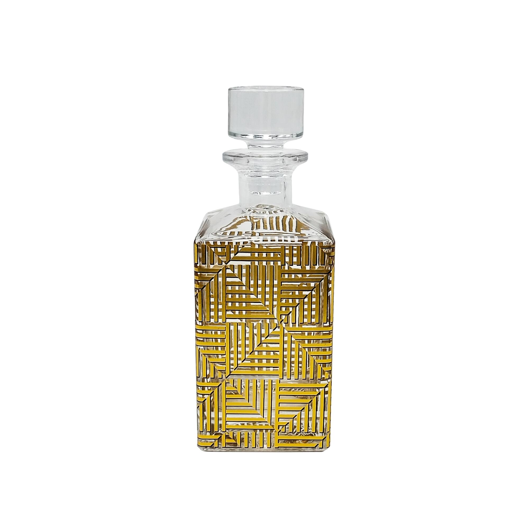 Jonathan Adler x Michaels 24.3oz. Gold Geometric Decanter